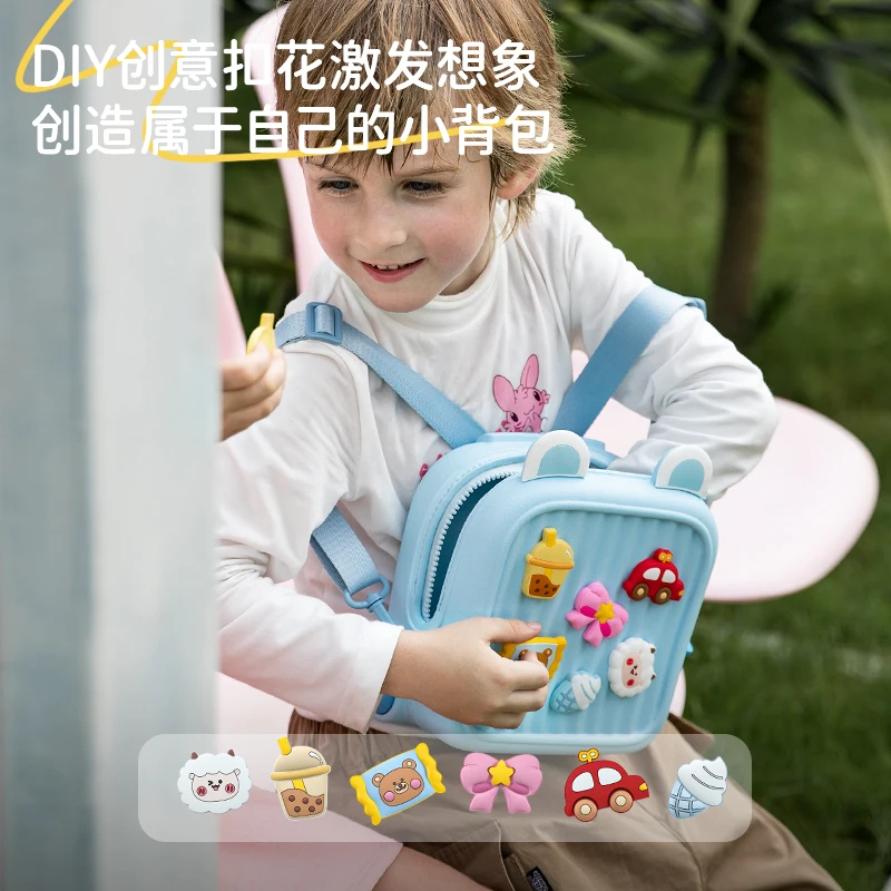 Милый рюкзак KAMIDA для детей, Детский подарок, мини-рюкзак из EVA, Водонепроницаемый Экологичный рюкзак для творчества для детей, Мультяшные сумки для малышей «сделай сам»