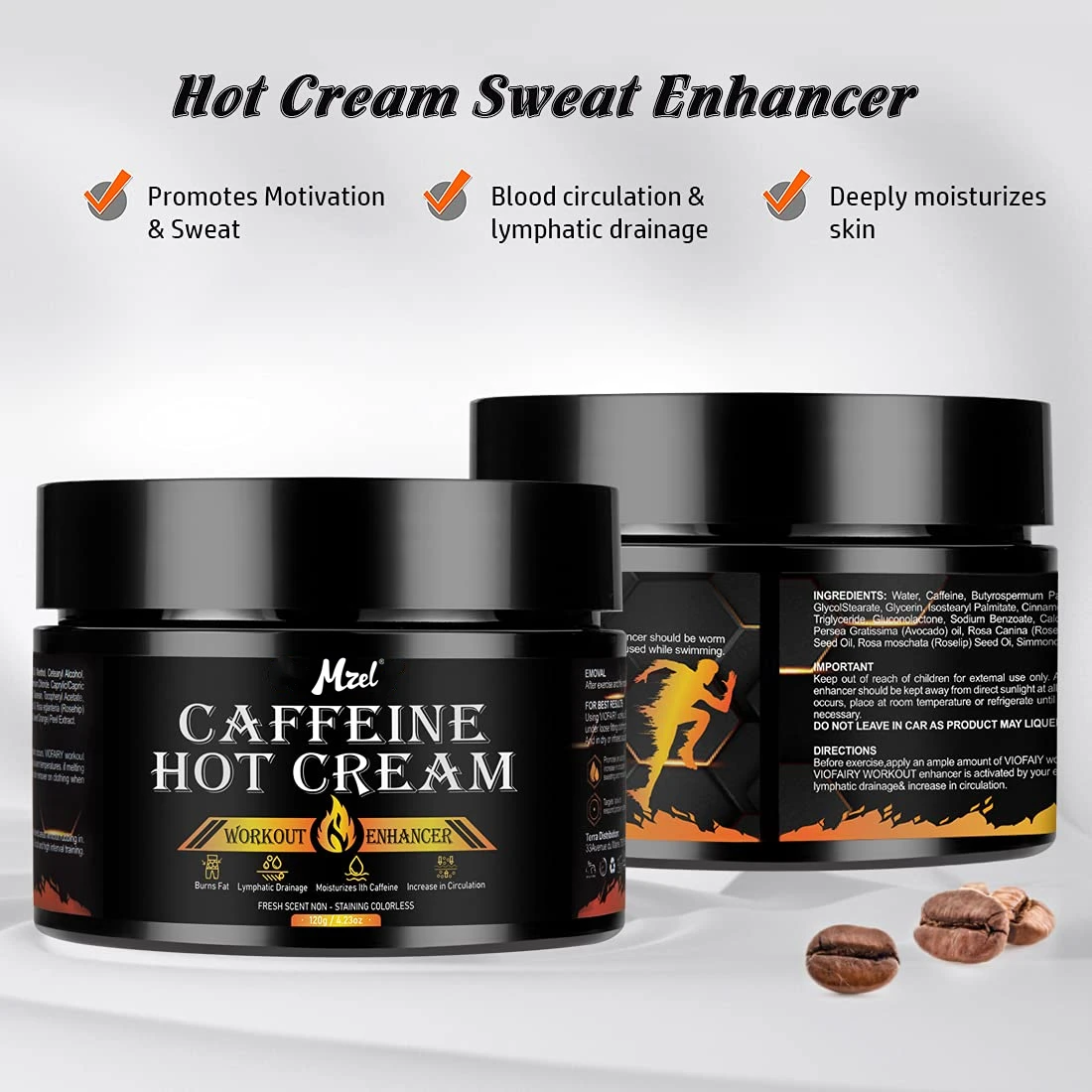 Best Quality Natural Fat Burning Gel Caffeine Anti Cellulite Hot Slimming Cream for Weight Loss