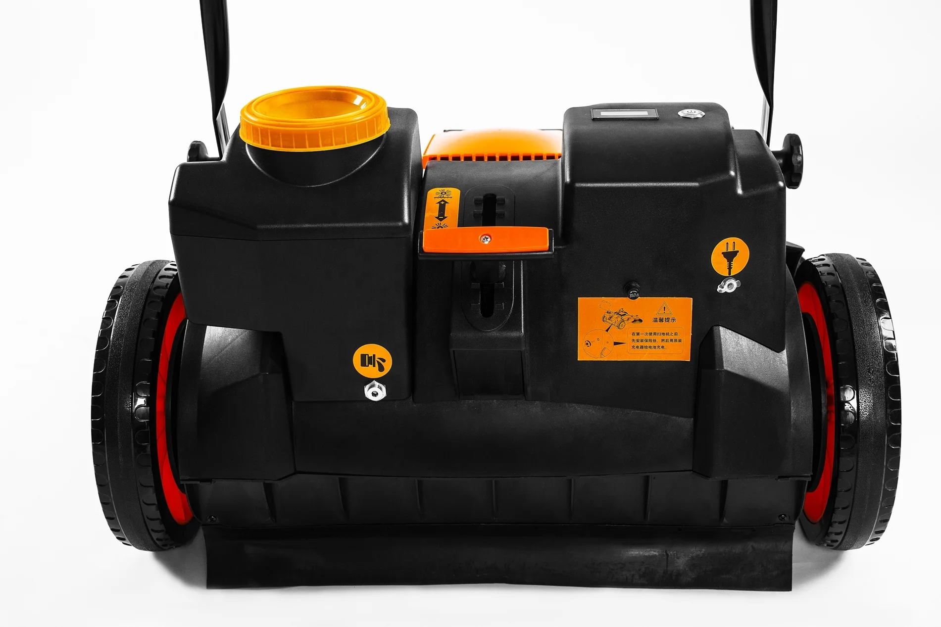 Industrial Warehouse Hand Push Electric Water Spray Floor Sweeper Machine for Sale