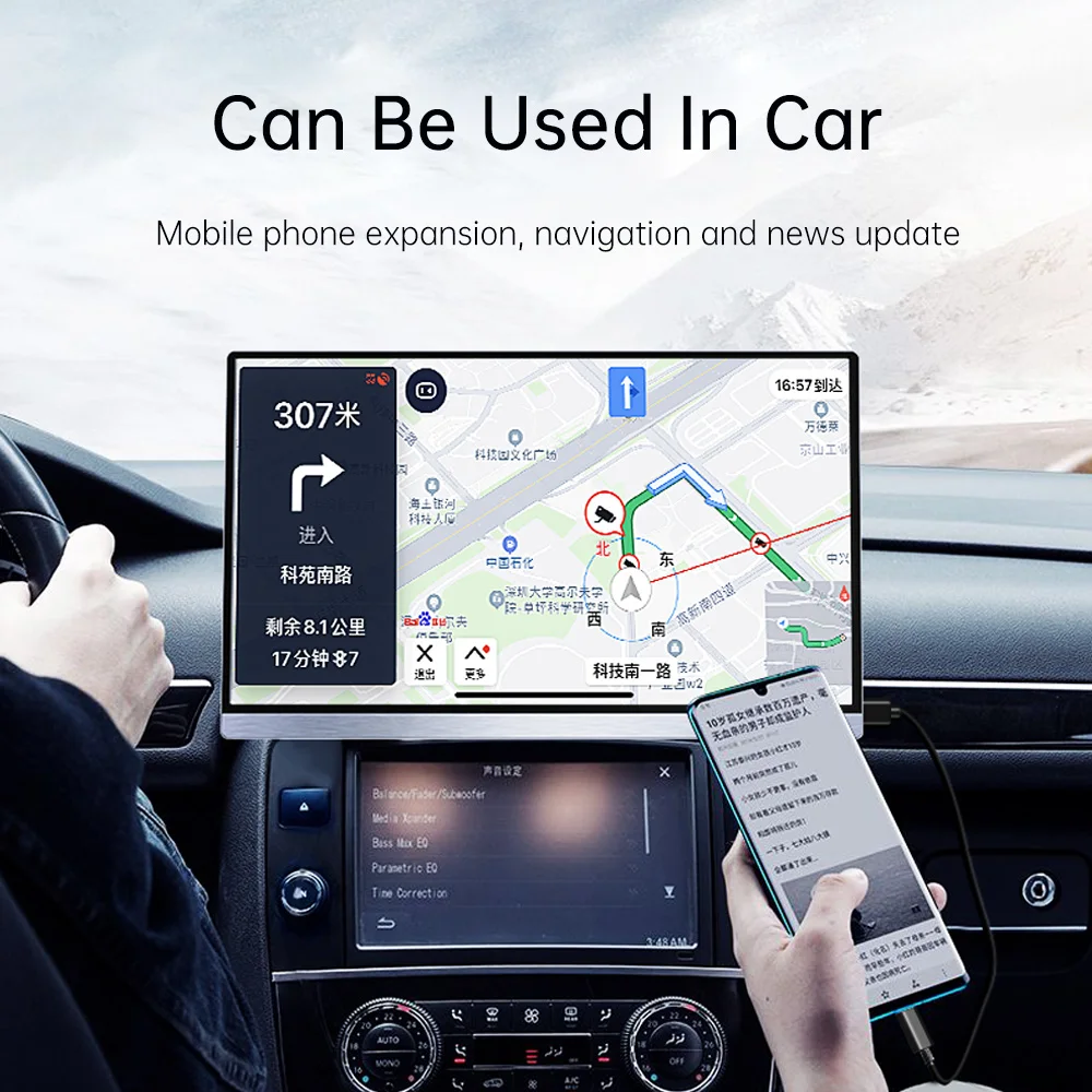 Full HD 1080P Gaming Monitor 15.6 inch Portable Monitor with Type-C USB for Laptop Pc Mobile Phone screen extension