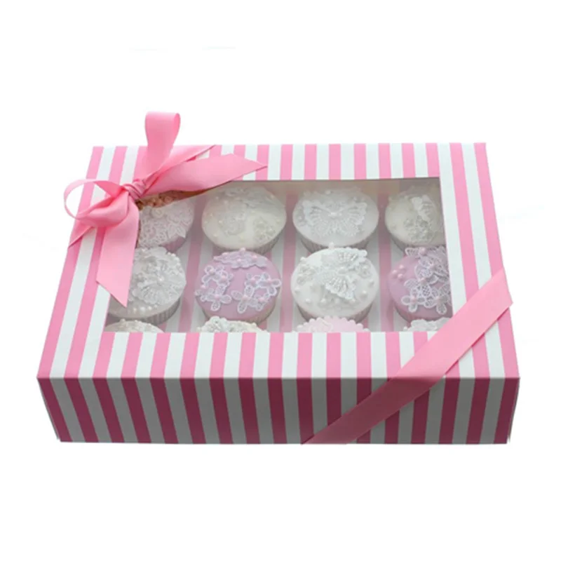 Wedding Cake Packaging Boxes Cupcake Box Roll Cake Box Paper Custom Best Seller Butterfly Paperboard Food Swiss Customized Color