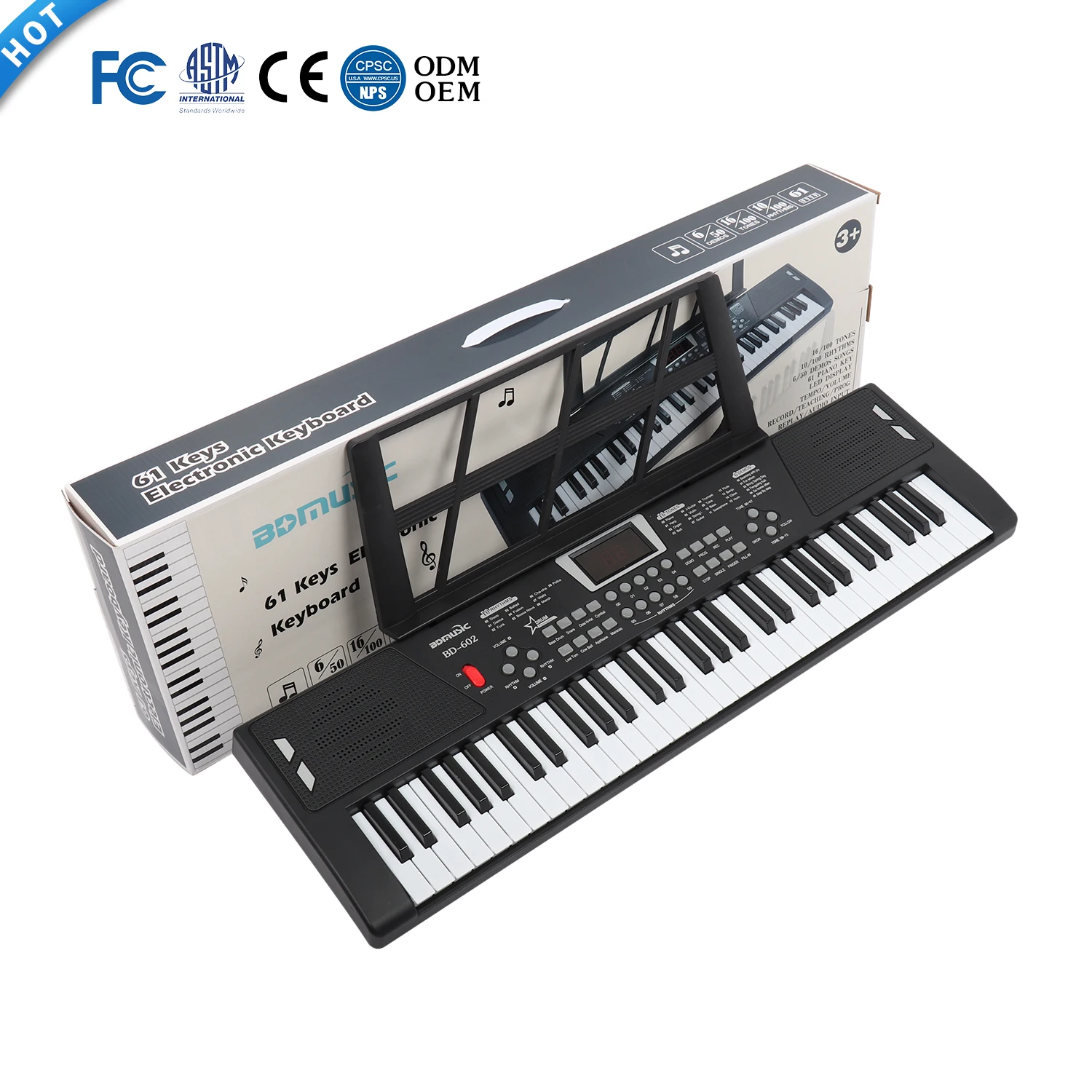 BD Music MIDI Digital Piano Digital Synthesizer Teclado Musical Weighted Keys Keyboard Professional Electronic Organ For Sale
