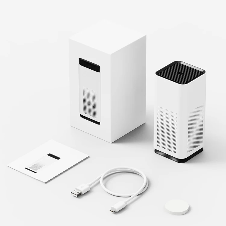 Kinscoter Mini портативный очиститель воздуха HEPA13 USB проекционный светильник для дома и офиса