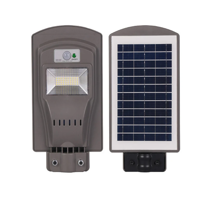 High quality security garden smart sensor led road lamp energy saving automatic charging solar street light all in one universal