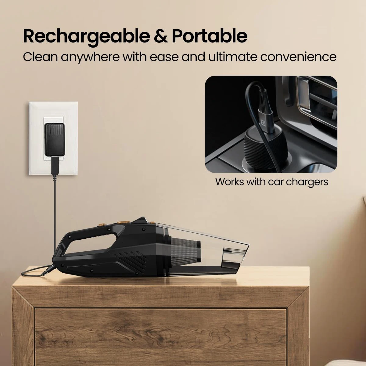 Car wireless high power 6000pa household car dual-use handheld car vacuum cleaner multi-function