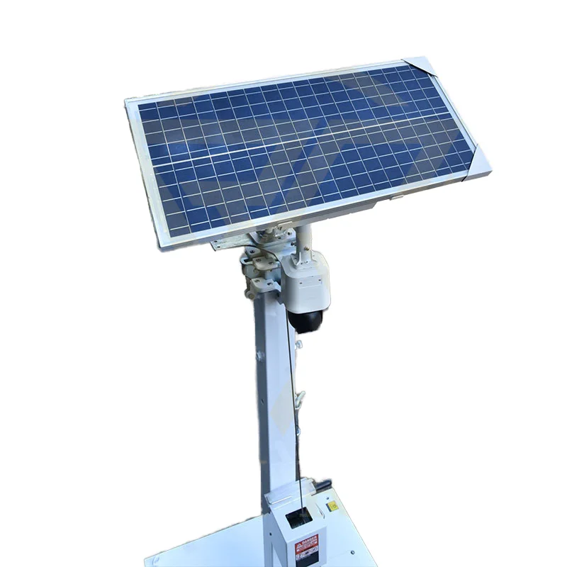 Solar Tower Lamp with Camera Solar Camera Outdoor Monitoring