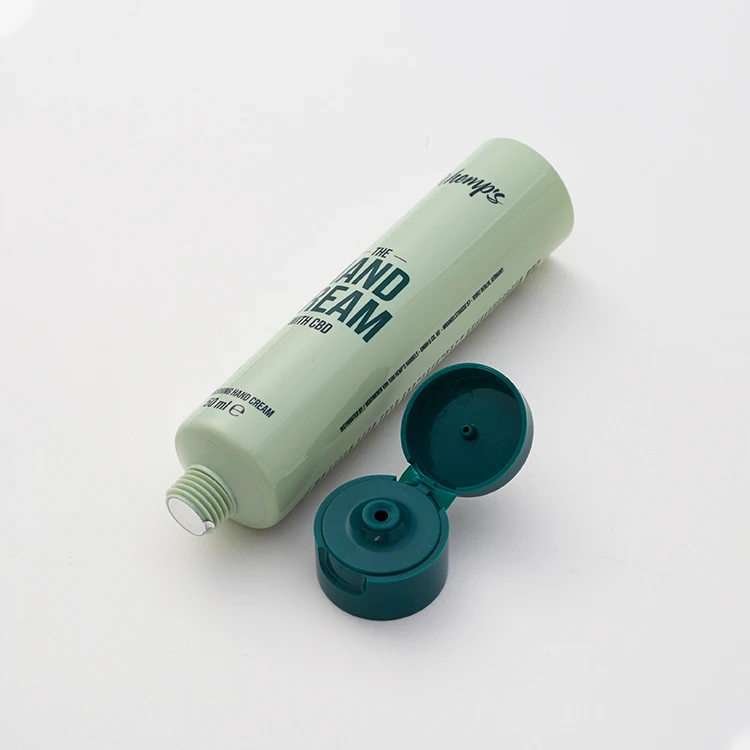 Plastic soft squeeze tubes with screw cap for cosmetic cream lotion