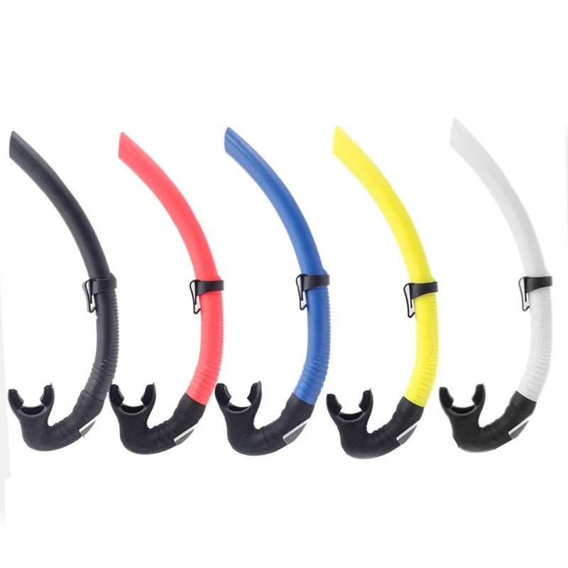 New arrival professional tempered glass single lens Frameless wide view anti fog snorkel scuba diving mask and soft snorkel