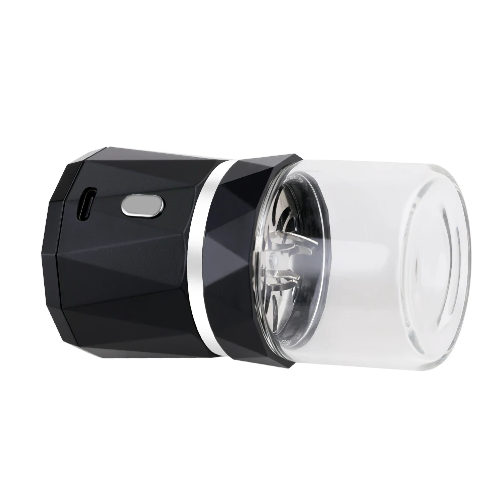 Wholesale Mini Portable Plastic Electric Tobacco Grinders USB Rechargeable Custom Logo Herb Grinder Smoking Accessories