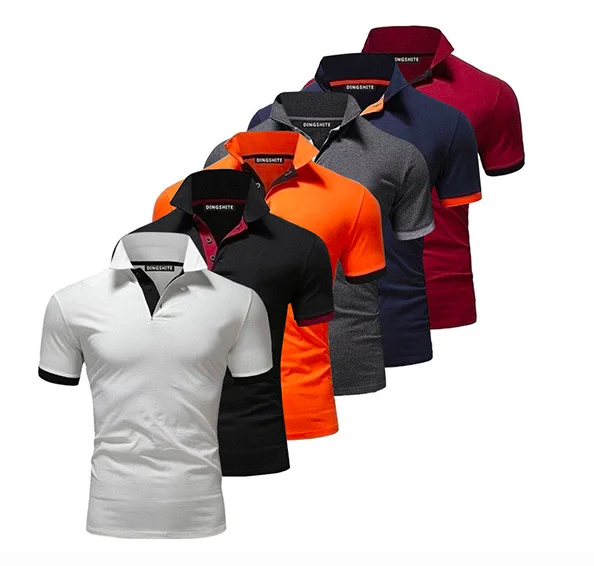 Wholesale High Quality Plain Casual Polo Shirt Golf Custom LOGO Embroidery Simple Polo Shirt For Men
