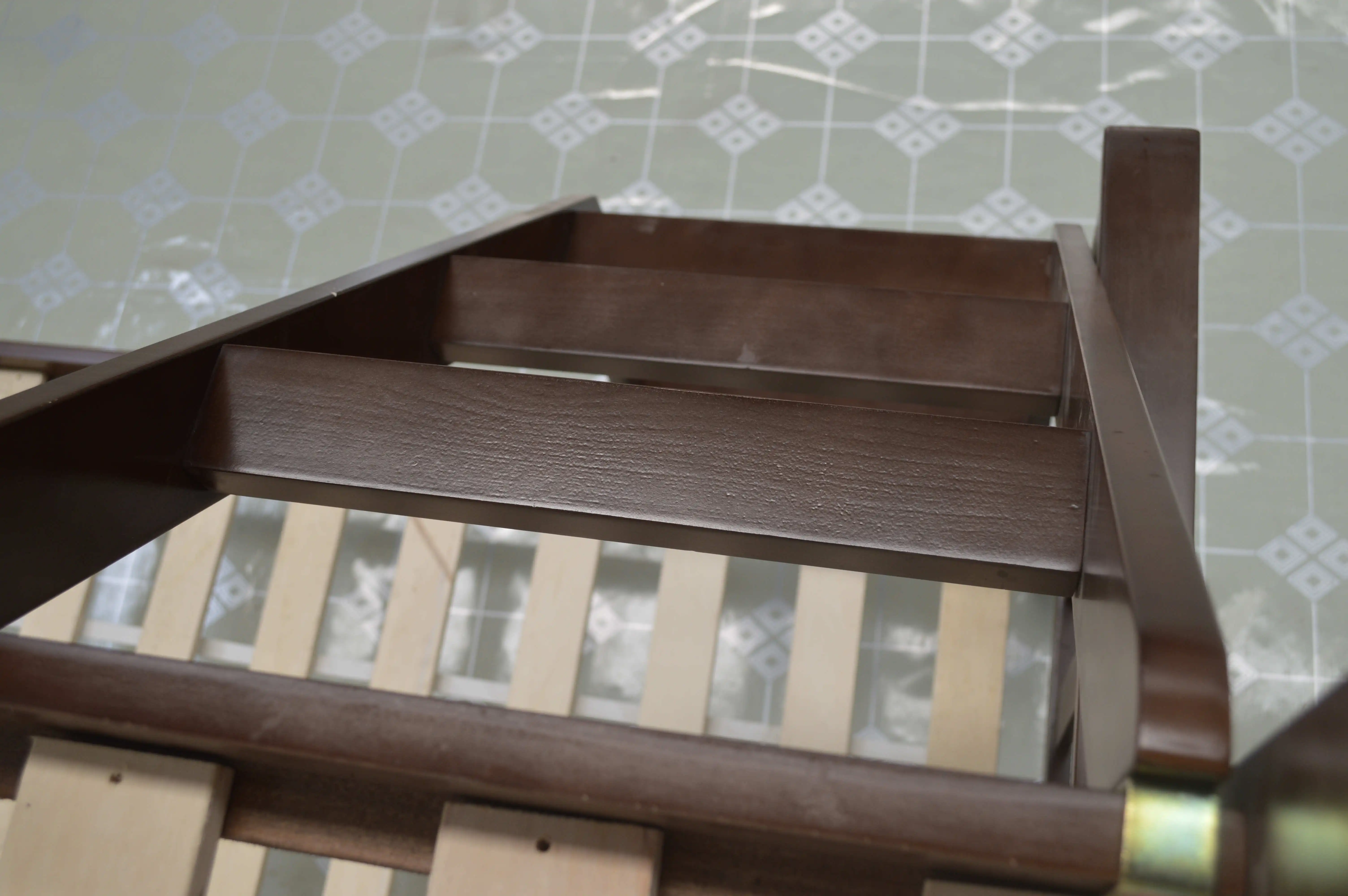 
S1532-B Hot selling triple twins bunk bed with ladder guard rail 