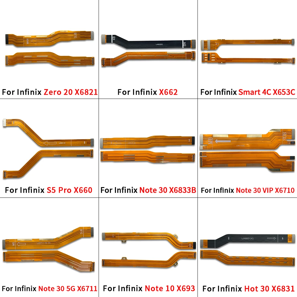 Replacement motherboard Conector flex For Infinix Hot 11 11s 20 20S 30 Note 10 Pro 11 Pro 12 30 X6821 X695 X687 X662 X6812 X6827