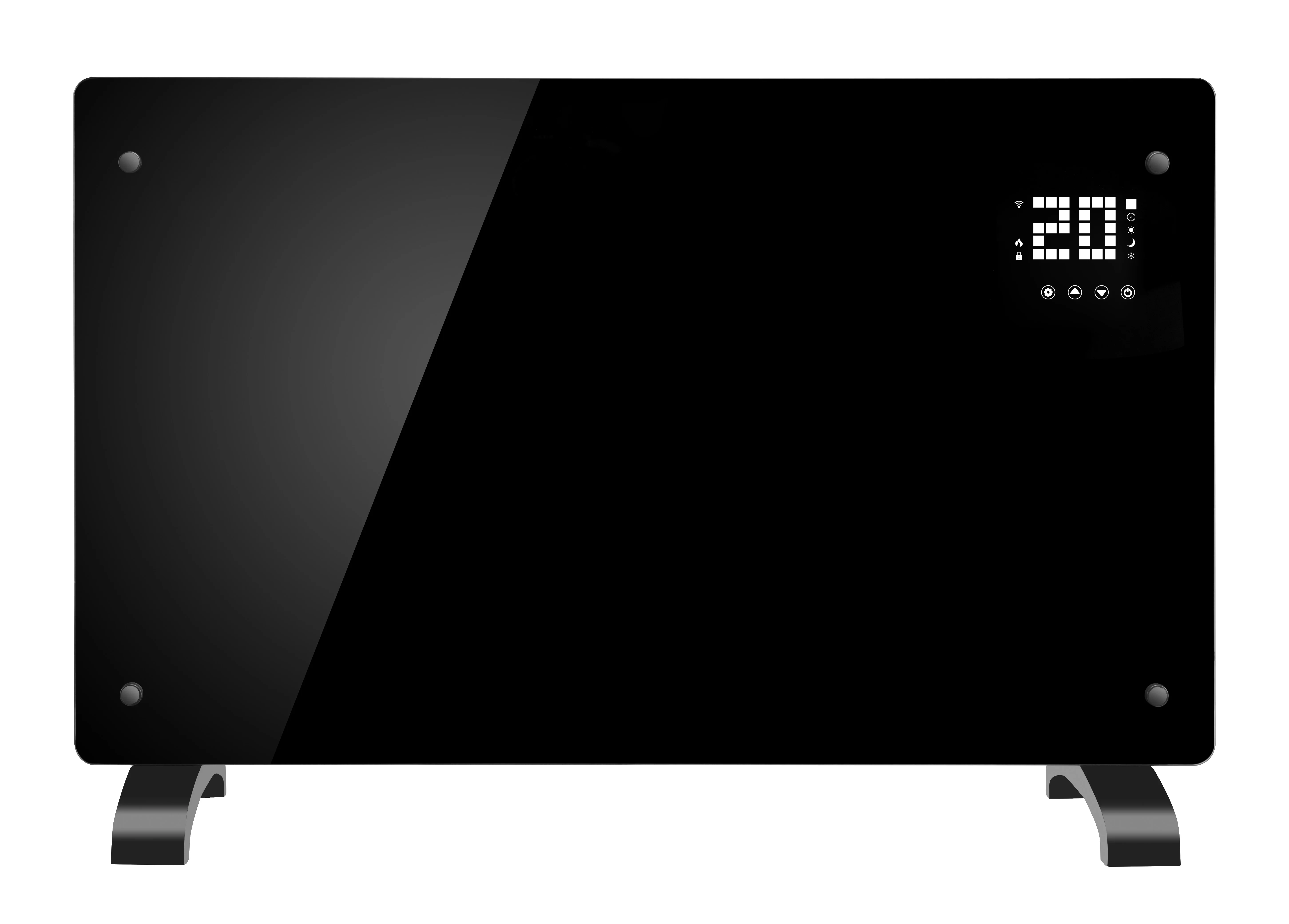 
High quality wall glass and free standing LED glass panel heater new design with remote control 