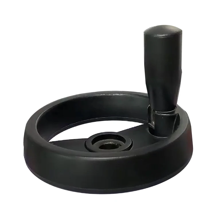 Bakelite round handwheel with rotating handle