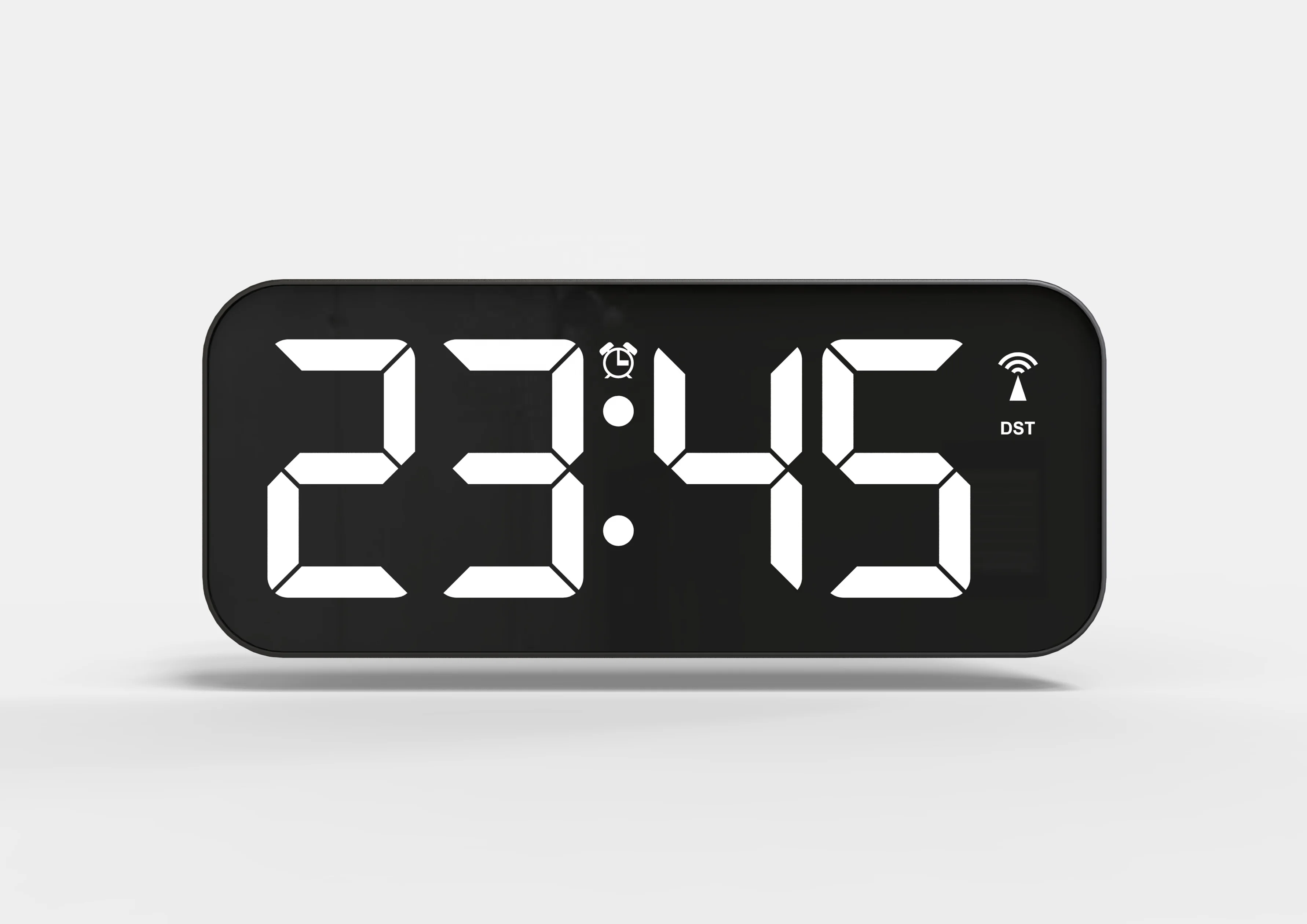 In Large Digital Wall Alarm Clock Easy-read LED Clock Wholesale 12 in Electronic Customized New Year Square Modern DC 5V/1A