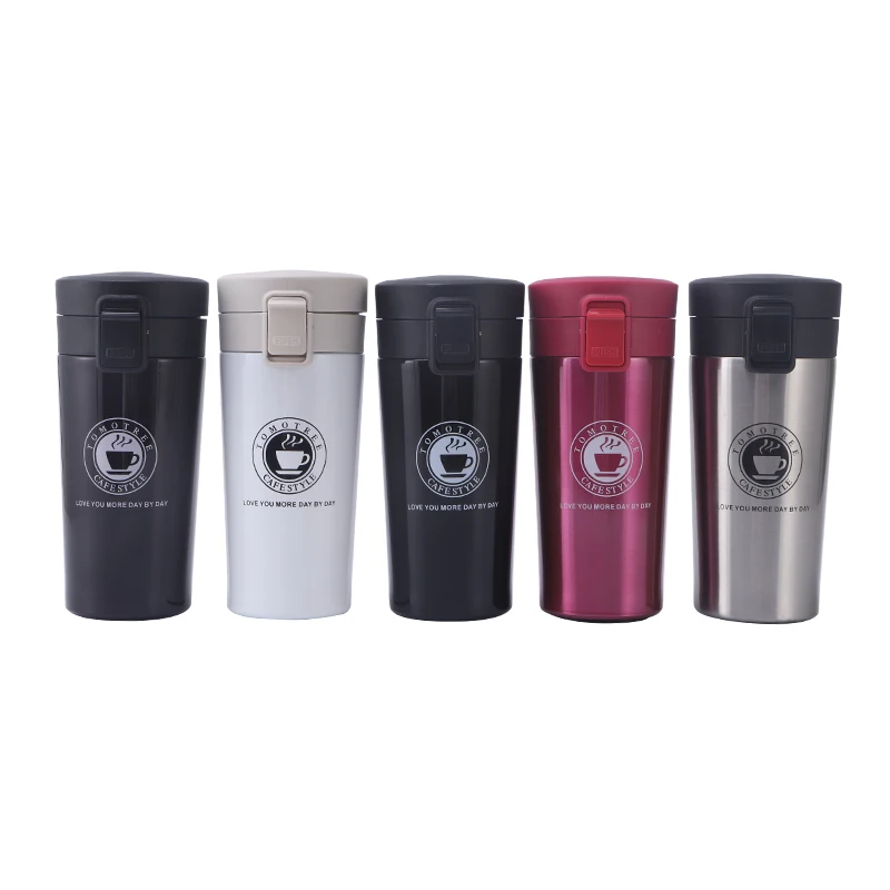 stainless steel coffee mug with logo sublimation mug tea cup with infuser double wall coffee cup coffee travel mug
