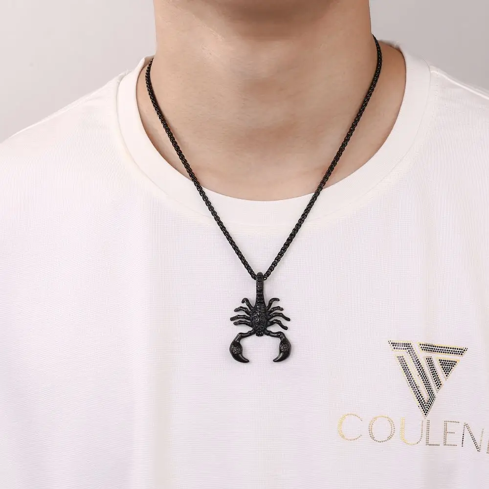 Scorpion Pendant Trendy Products 2022 New Arrivals Hip Hop Stainless Steel Jewelry 18k Gold Scorpion Pendant