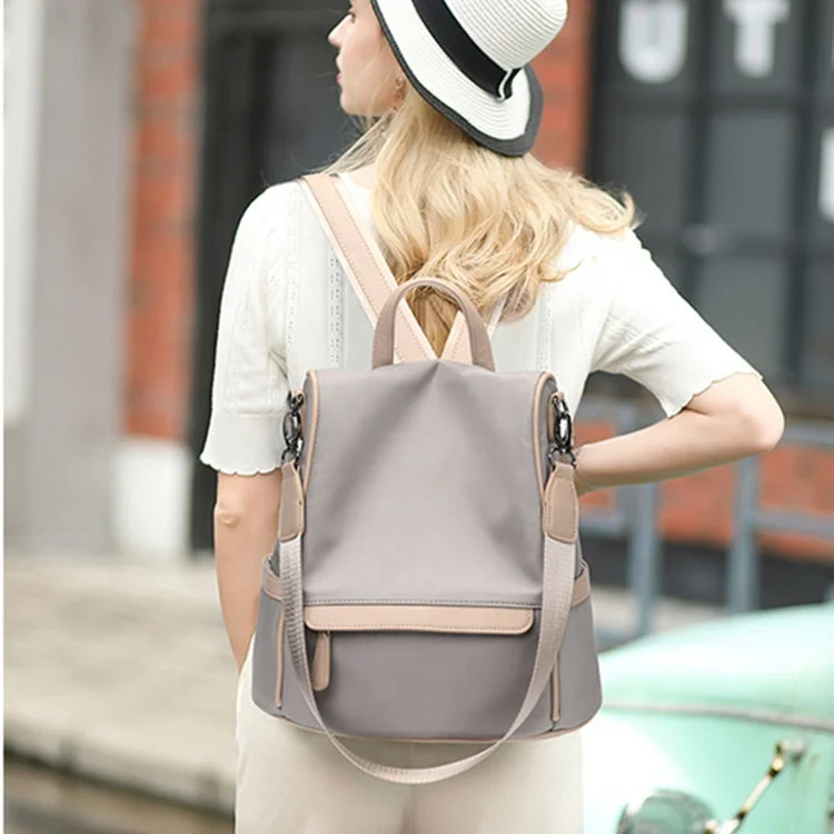 
2021 New Trending fashion student bag Waterproof Back Pack Cute Oxford girl Purse Backpack For Women 