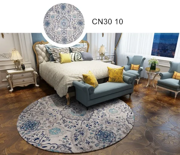High Quality Bedroom Soft Area Persian Carpets Round Rug Turkish Carpet
