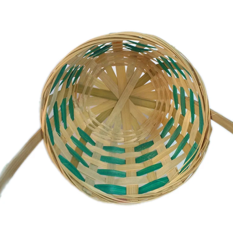 Renel Wholesale Handmade Knitting Bamboo Basket Wholesale for Gift