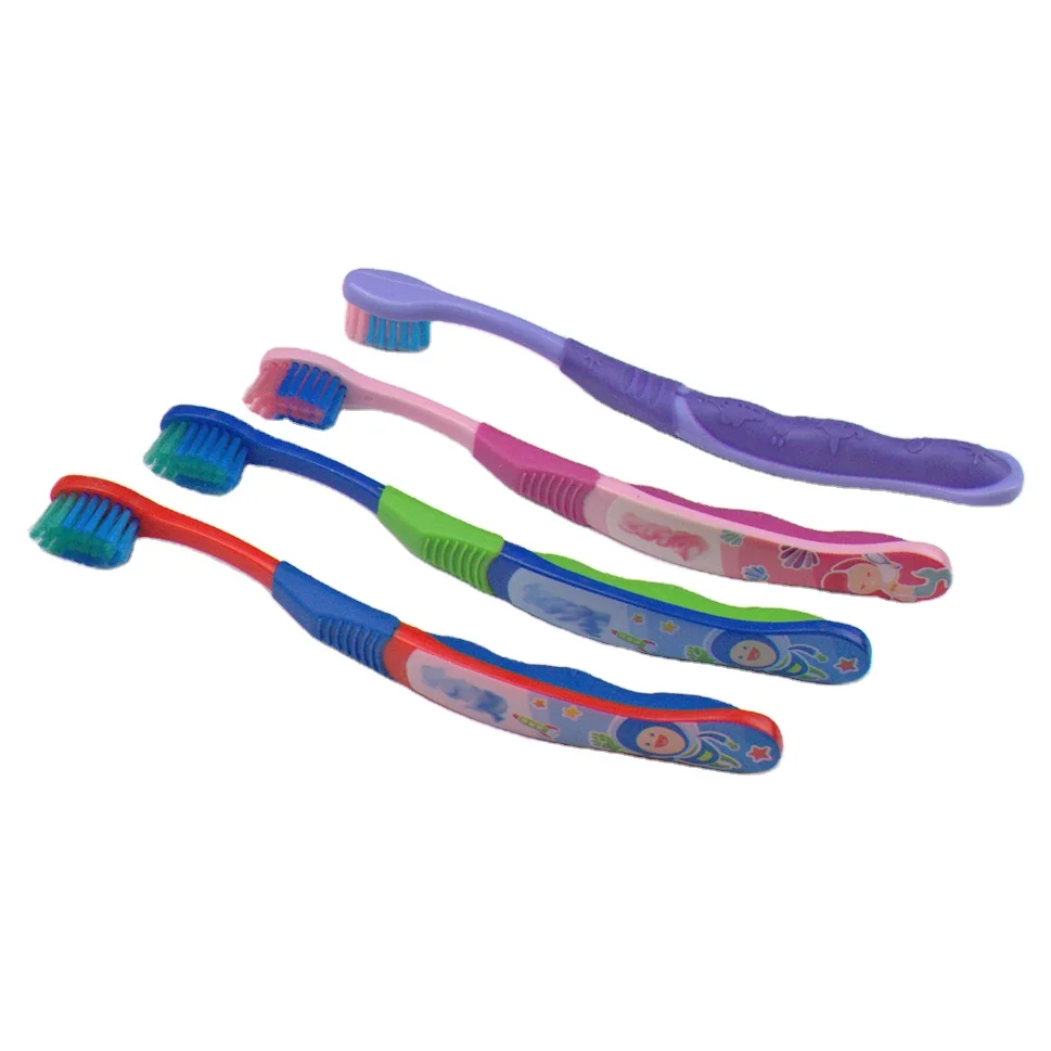 2022 wholesale Colorful new design 4 pcs baby toothbrush