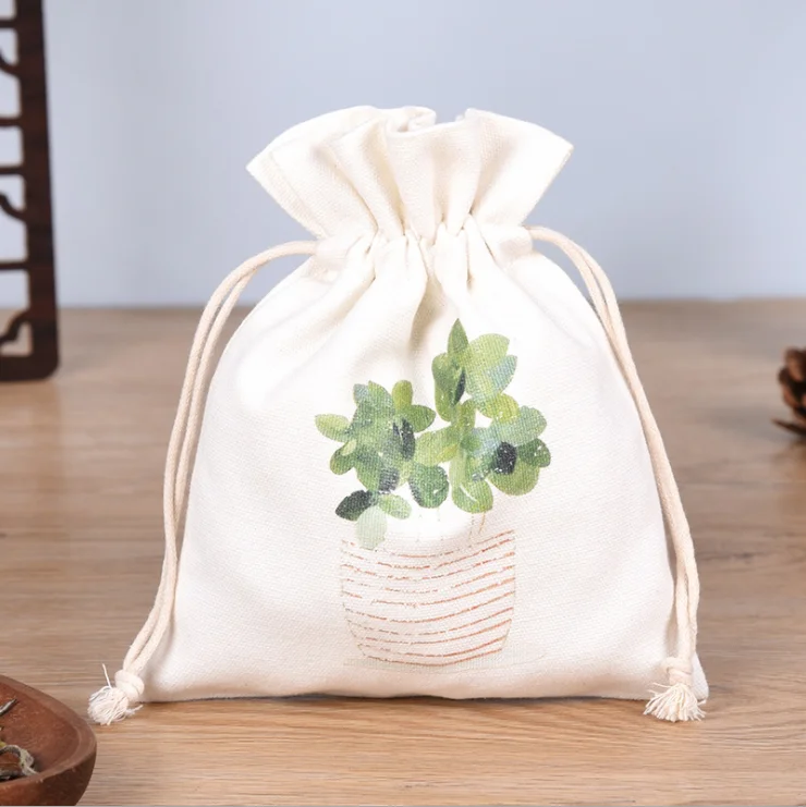 Wholesale Eco Friendly recycled cotton clothes dust bag with logo