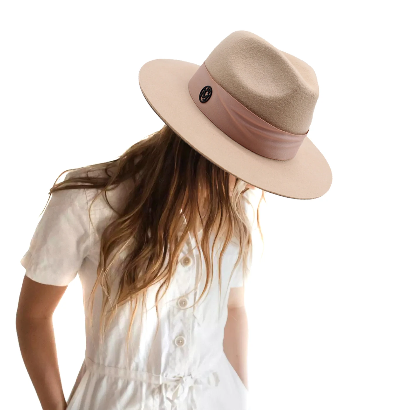 Fedora Hats for Men Women 100% Australian Wool Felt Hat Vintage Wide Brim Western Sun Hat with Rope