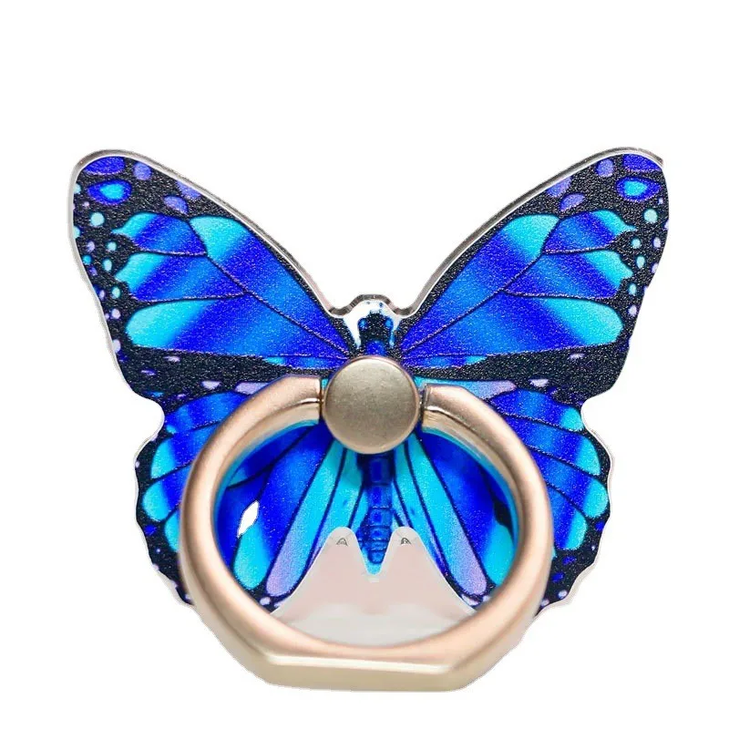 Mobile Phone Holder Ring Buckle Butterfly Painted Cartoon Cute Wholesale Ring Buckle Mobile Phone Holder
