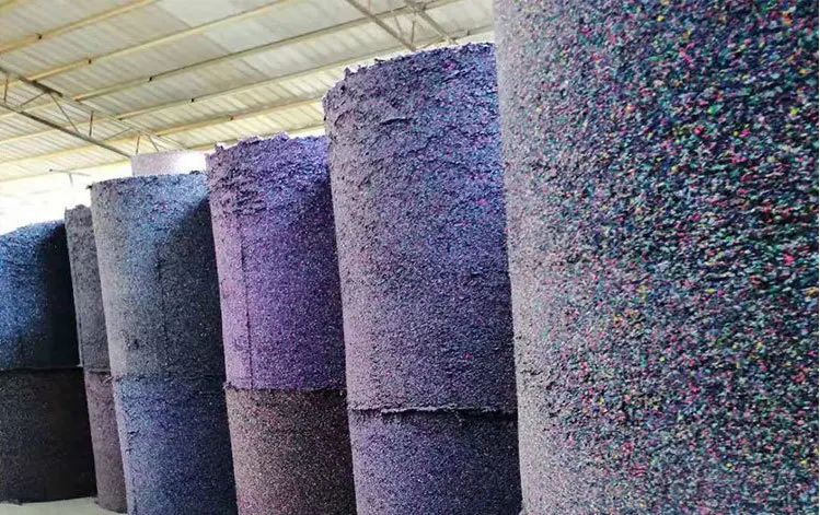 Anika High density crumbs rubber floor underlay noise Shock absorption mat and Soundproof Carpet