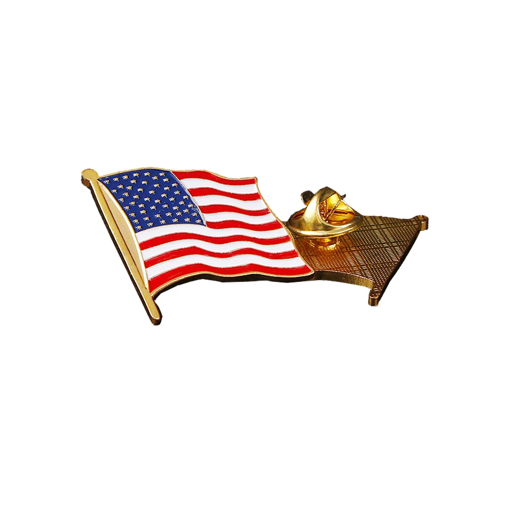 China Manufacturers No Minimum Custom Bulk Blank Soft Hard Enamel Badge Metal Hard Enamel Lapel Pins Safety Pin Flag Pins