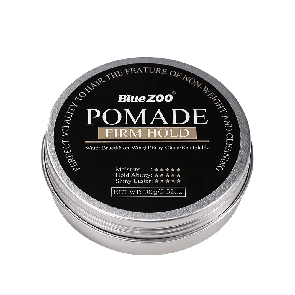
Private Label Guangzhou Custom Clay Wax Hair Styling Strong Hold Shine water based Pomade 