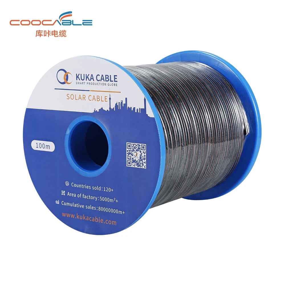 High quality XLPE/XLPO EN50618 IEC62930 solar pv cable 4mm2 6mm2 for solar panel installation