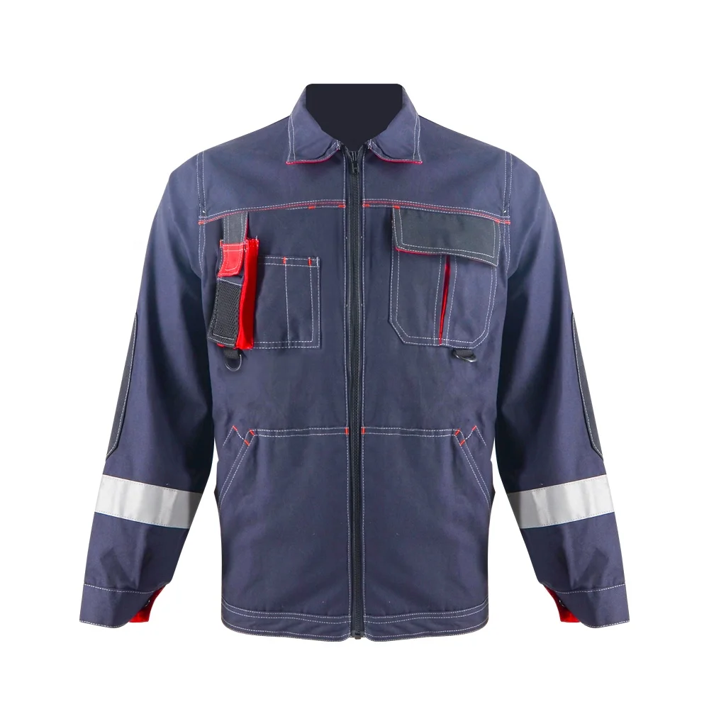 ZUJA Navy Reflective Tape Clothing Safety Workwear Uniform