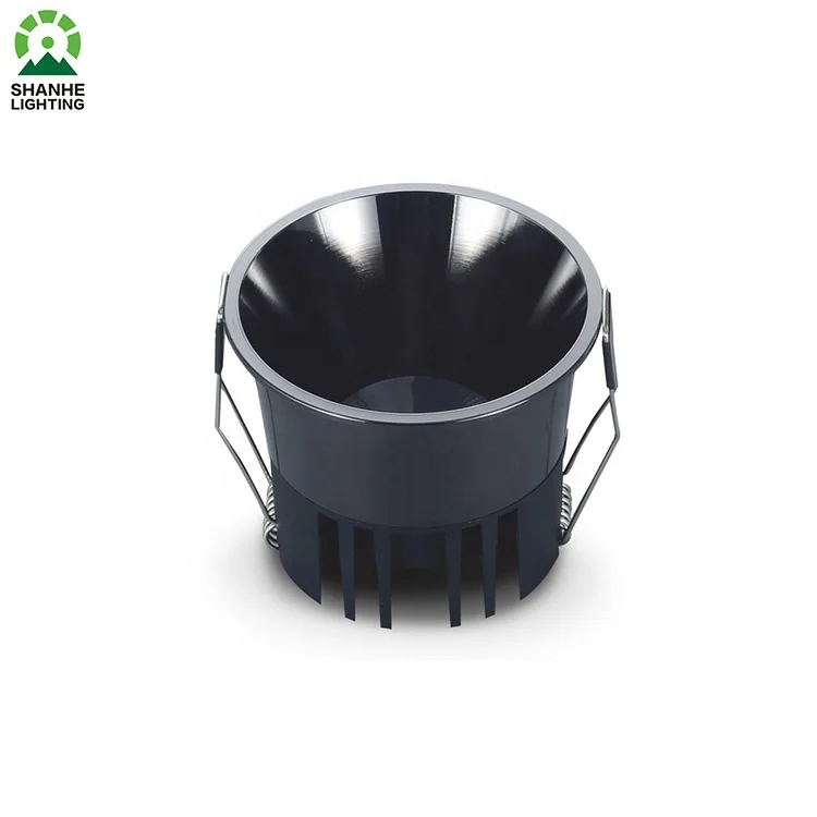 Full spectrum deep anti glare COB downlight embedded ceiling spotlight without main light style high display LED spotlight