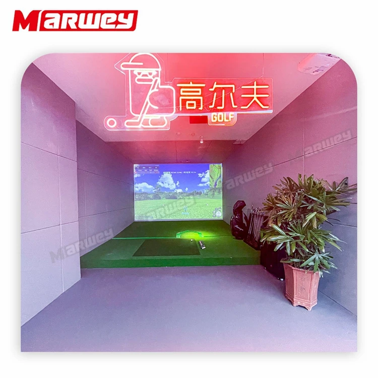 Прямые продажи с фабрики симулятор гольфа умный экран интерактивный проекционный коммерческий игры в гольф помещении