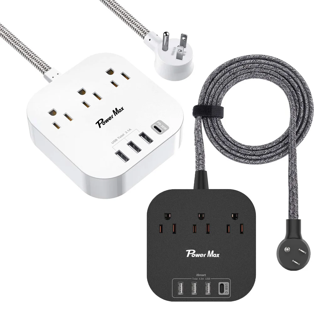 3 Outlets 3 USB tuya  Smart wifi Socket USB 8 Way Power Strip with Surge Protector smart wifi socket cruise ship power strip