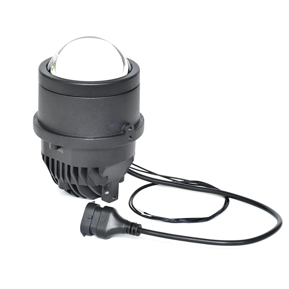 55W high power X5 car fog project light 3.0inch bi led projector lens led fog/driving lights high low beam fog light projector