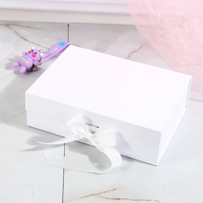 collapsible gift box with magnetic closure Design making perfume bottle with box packaging orange gift boxes Free sample