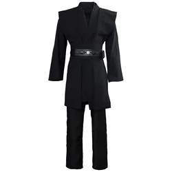 2021 Movies Starwar Theme Adult Outfit for Jedi Costume Luke Skywalker Uniform Black Version Outfit