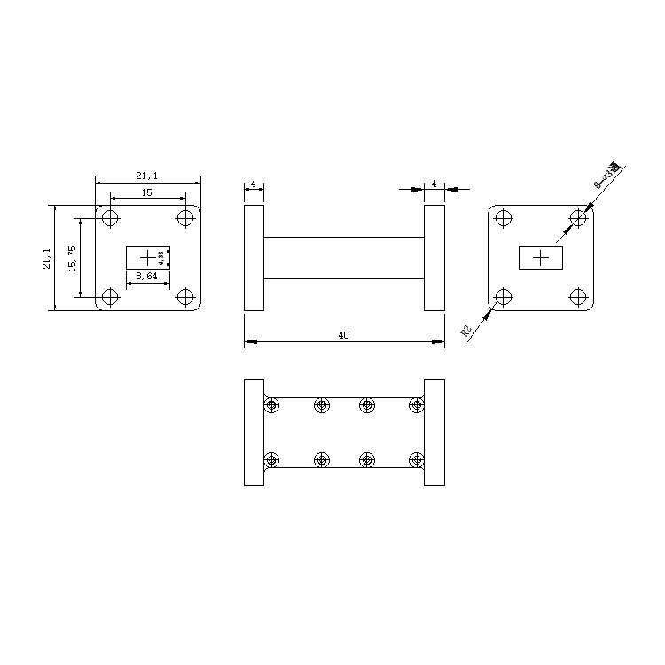 Радиочастотная антенна для передачи полосы частот, отклонение фильтра, коммуникационная антенна из алюминиевого материала SLKaFSF 30,75G-500M