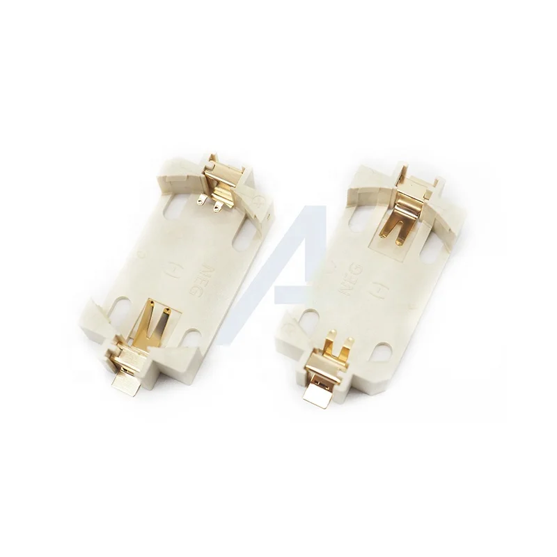 JIALUN Gold Nickel Plated CR2450 Holder With Surface Mounting SMT Coin Cell Holder