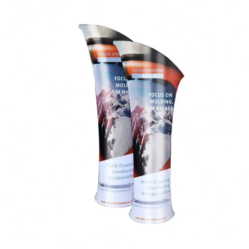 Modern aluminum PVC display cost effective fold up tube magnetic pop up display