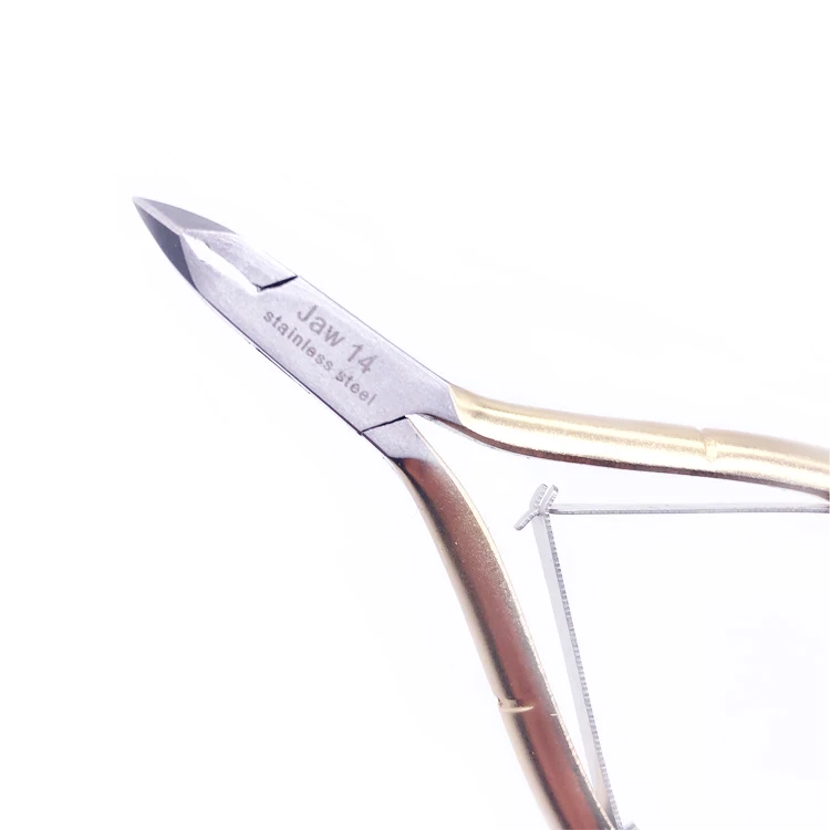 Wholesale Private Label Professional High Quality Best Gold Stainless Steel Personalized Cuticle Nail Nipper