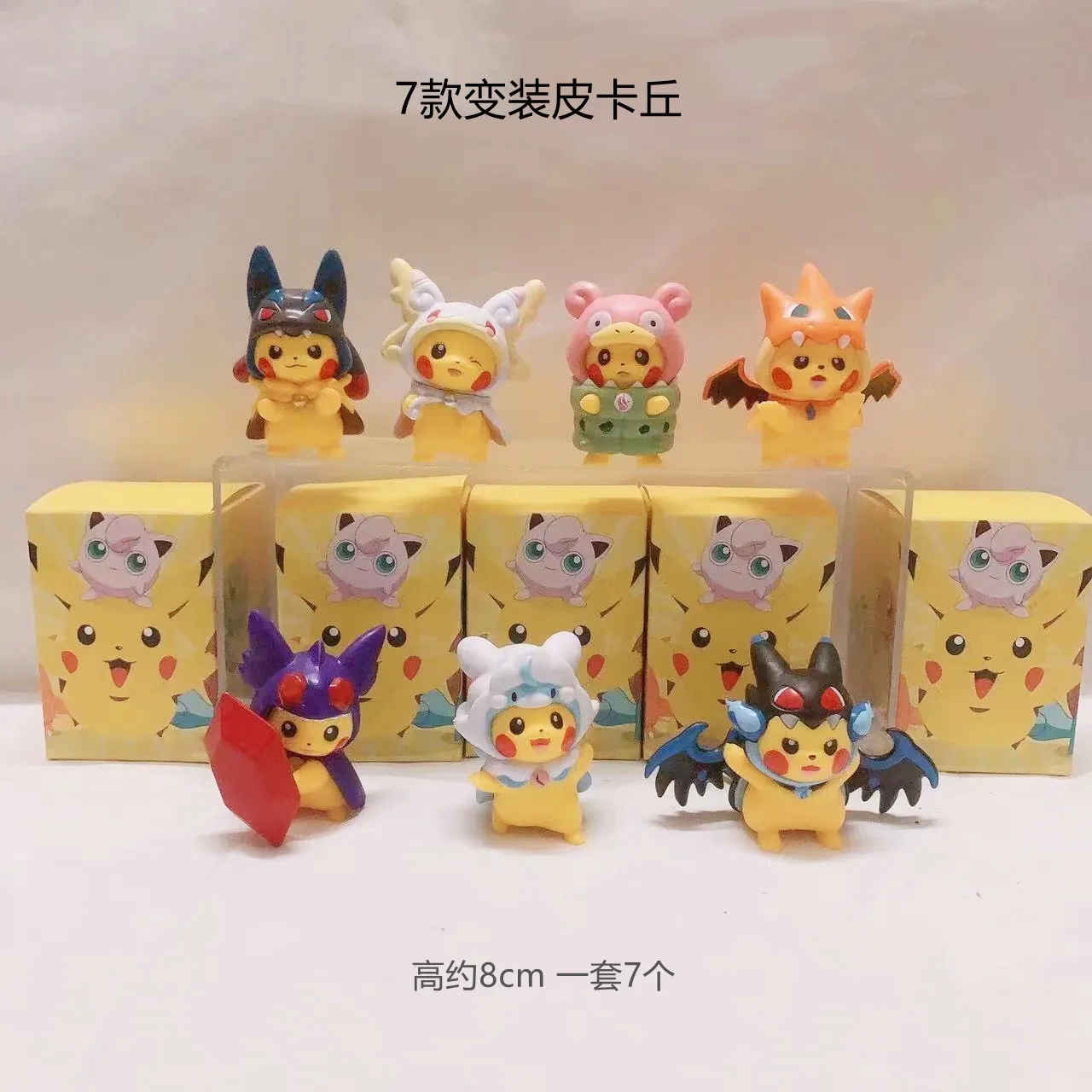 Wholesale 6 styles Anime Character Model Birthday Party Blind Box Handmade Cartoon Toy Doll Car Decoration