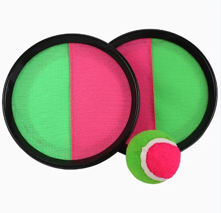 Toss Catch Ball Set Paddle Game throwing catching target sucker ball velcro sticky Nylon Catch Balls for kids toy