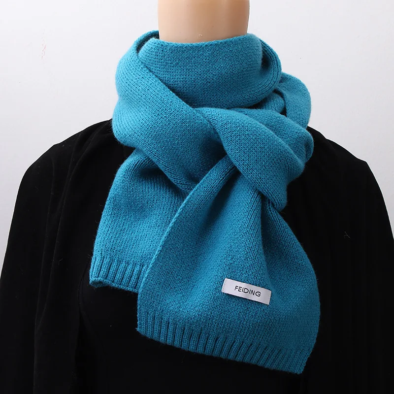 custom new arrivals winter cardigan knitted scarf pure cashmere wool blend cashmere scarf for women