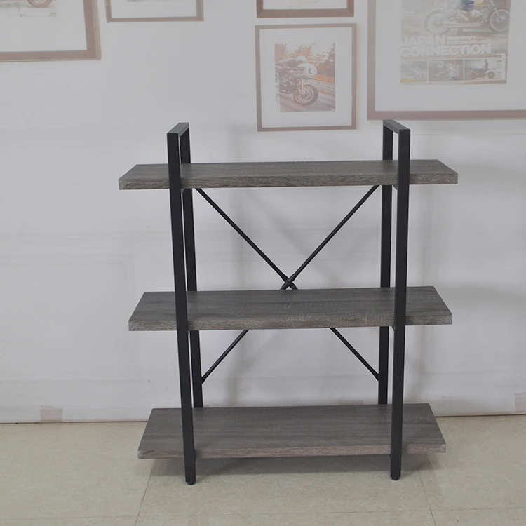 
Hot Sale Furniture Metal Shelving 3 Layer Industrial Book Rack 