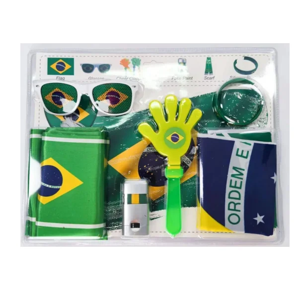 Custom blister pack football fans accessories soccer matches kit games supporter sets for football club league and sport events