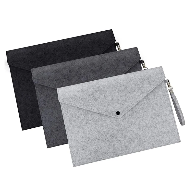 2021 Экологичная синяя войлочная папка для документов на заказ, папка для документов из войлока, большая папка для документов из войлока А4