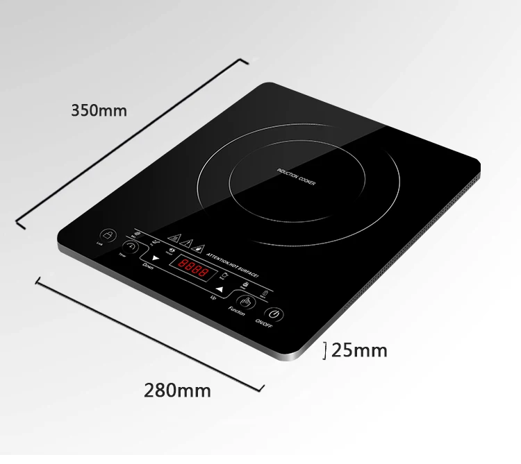 Hotpot Small Ceramic built in induction hob cooker 2000w OEM household Induction cooker single burner